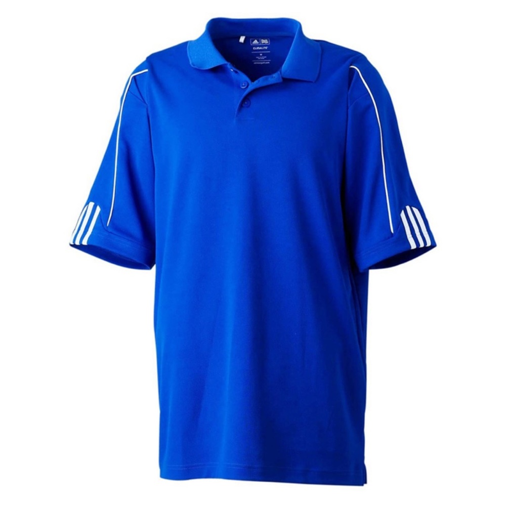 Adidas A76 Short Sleeve Stripe Cuff Polo Shirt